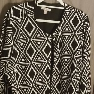 Black & White Graphic Blazer